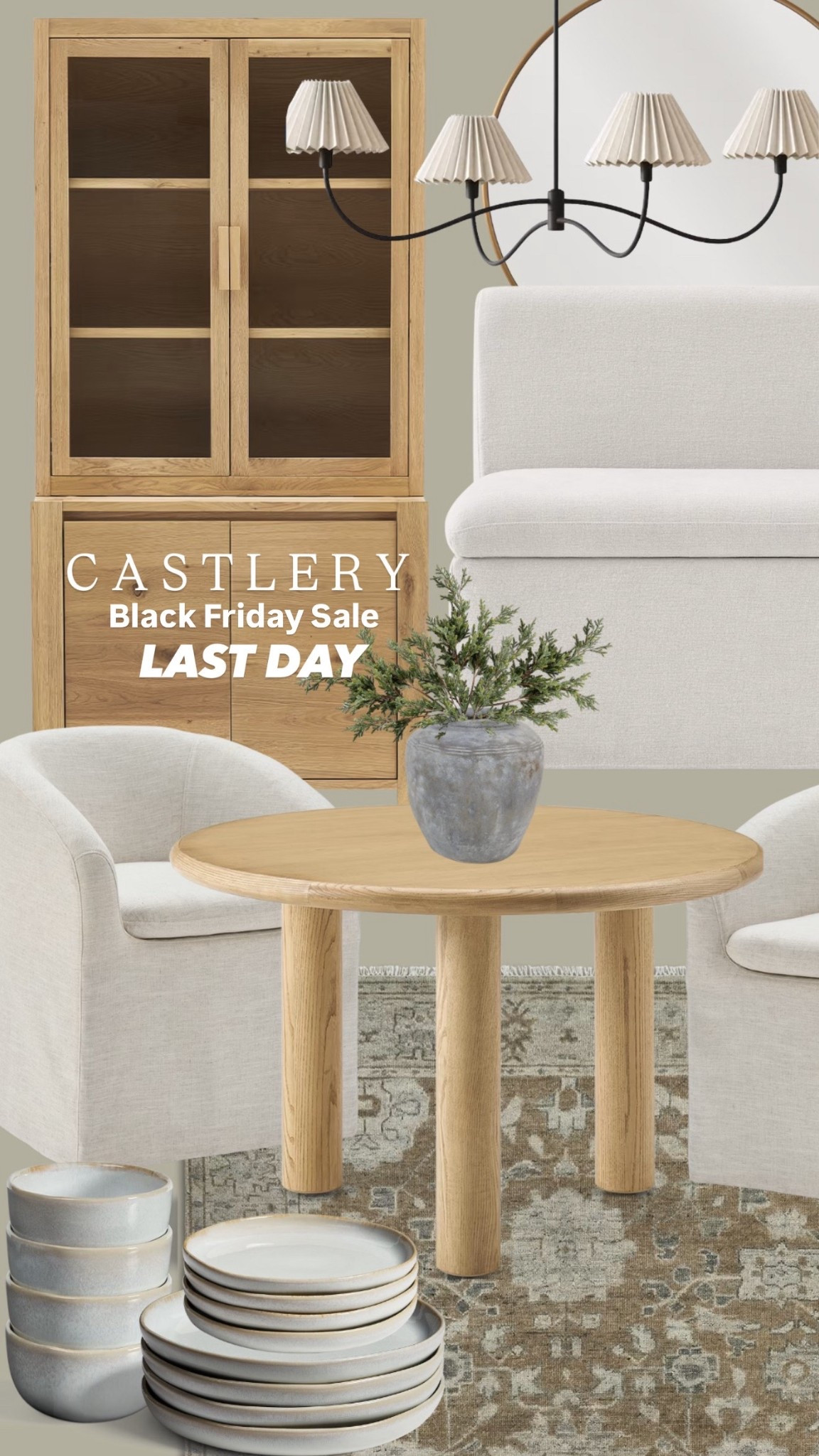 Castlery Black Friday Sale Ends Today | breakfast nook | dining chair | hutch | chandelier | kitchen lighting | dining room lighting | round mirror | banquette | | hutch

#LTKSaleAlert #LTKFindsUnder100 #LTKHome