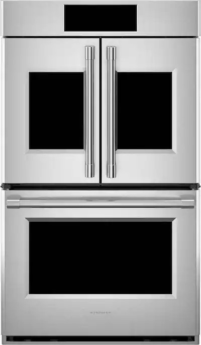 Monogram - French Door Statement Collection 30" Built-In Double Electric Convection Wall Oven wit... | Best Buy U.S.