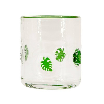 Madison Home 16 fl oz Icon Glass Monstera Leaf | Target