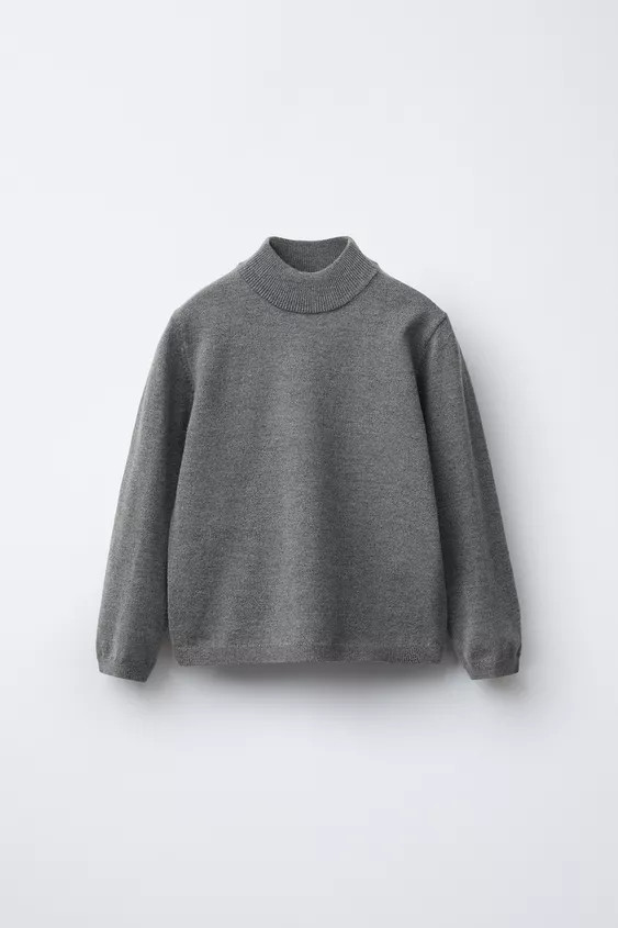 HIGH NECK KNIT SWEATER | Zara UK