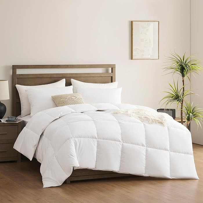 ACCURATEX Queen Duvet Insert Comforter,100% Cotton 400GSM Thick Fluffy Down Alternative Comforter... | Amazon (US)