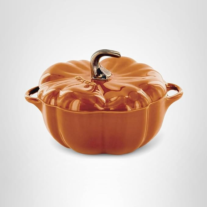 STAUB 0.5-qt Petite Ceramic, Oven & Stove Safe up to 572°F, Pumpkin Dish, Baking , Candy Dish, B... | Amazon (US)