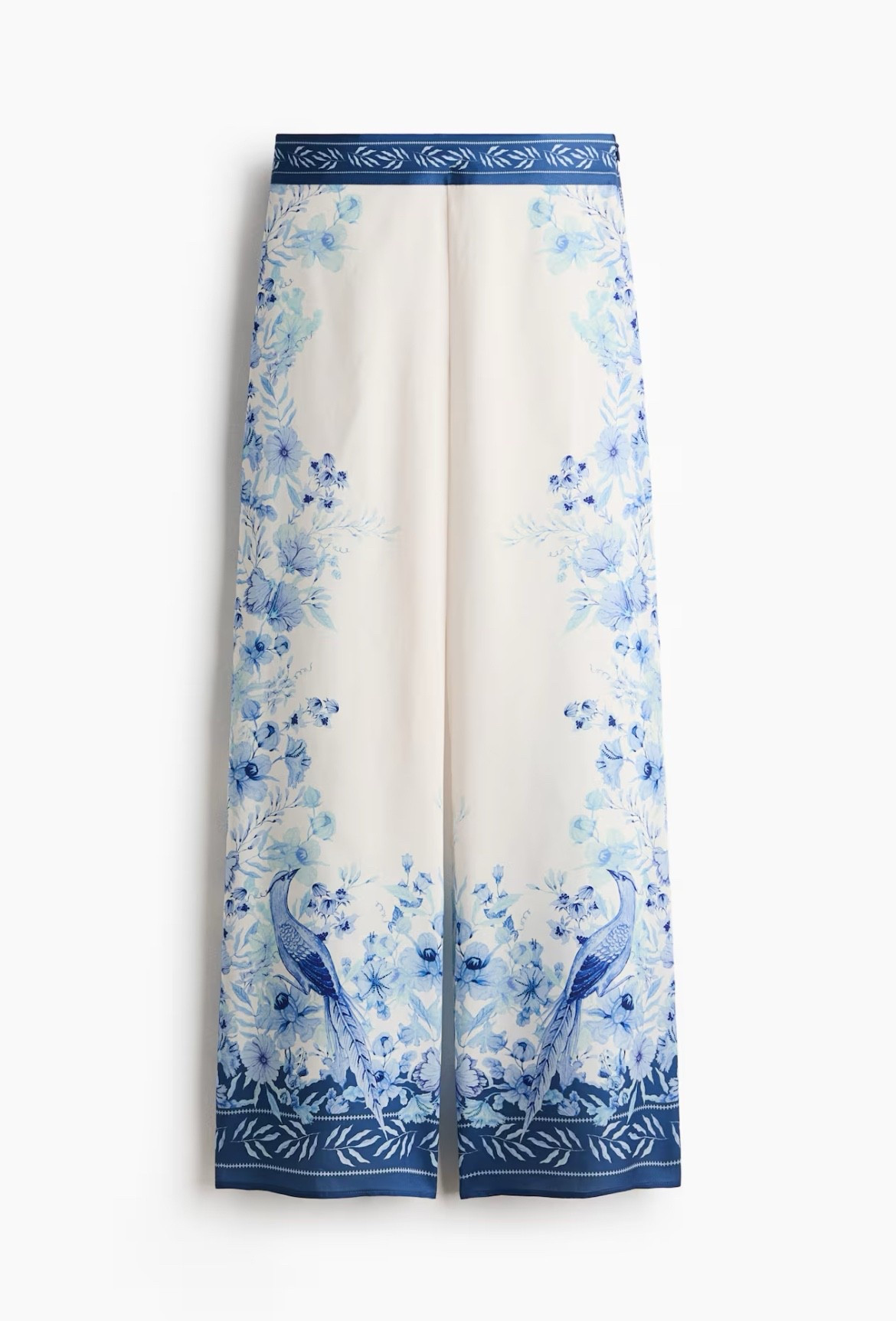 Blue and white floral pants 

#LTKSeasonal