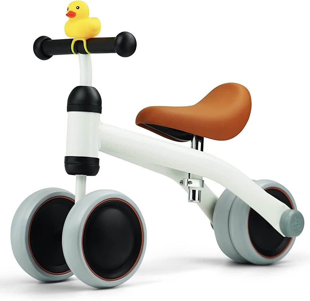 KRIDDO Baby Balance Bike for 1-2 Year Old Boy and Girl Gifts, Toddler Bike with Duck Bell for One... | Amazon (US)