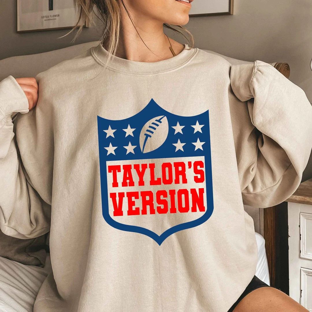 Tays Version Football Sweatshirt Go Taylor's Boyfriend Sweatshirt Eye-catching Concert Shirt Eras... | Etsy (US)