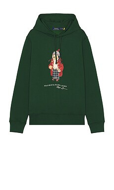 Polo Ralph Lauren Long Sleeve Bear Sweatshirt in F24 Vintage Pine Holiday Bear from Revolve.com | Revolve Clothing (Global)