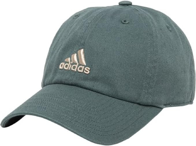 adidas Women's Saturday Relaxed Adjustable Cap, Raw Green/Alumina Beige, One Size | Amazon (US)