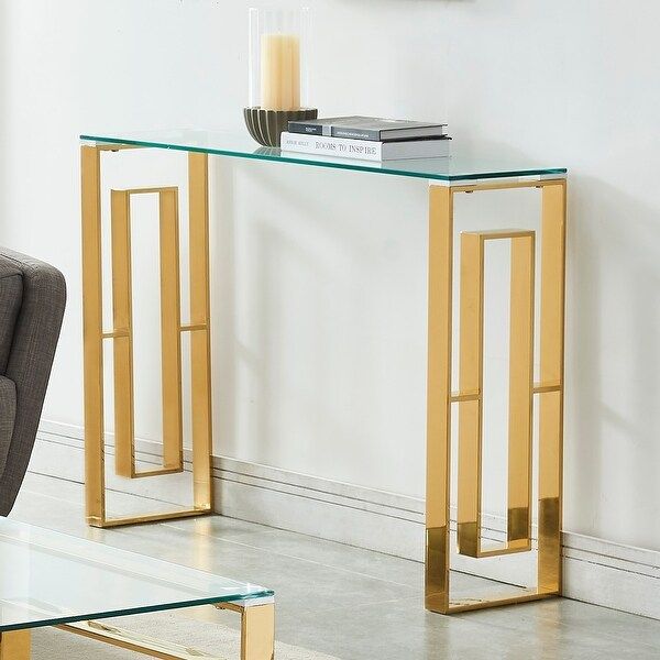 Eros-Console Table - Gold | Bed Bath & Beyond