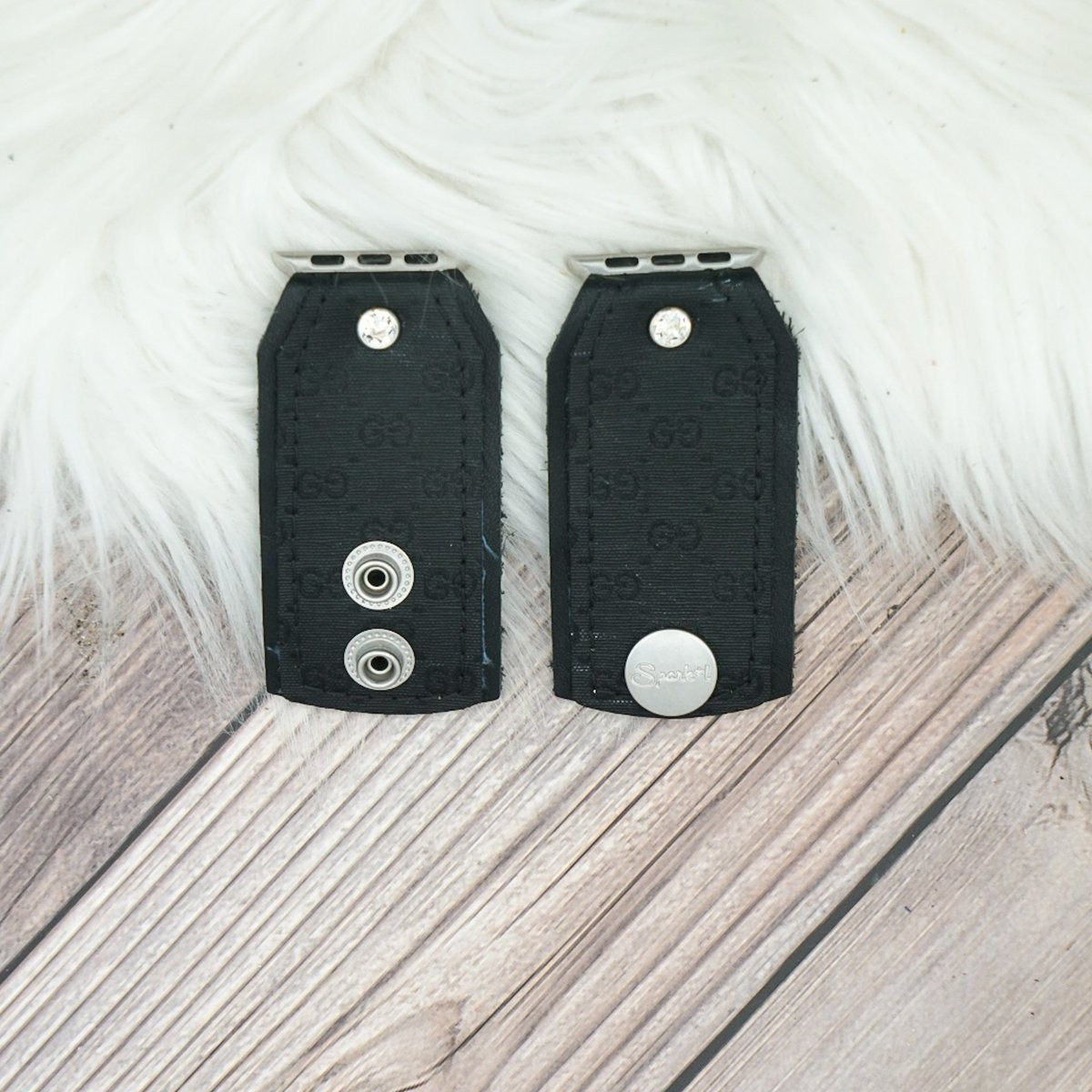 Limited Edition Bow Band in Upcycled Black Micro GG | Sparkl