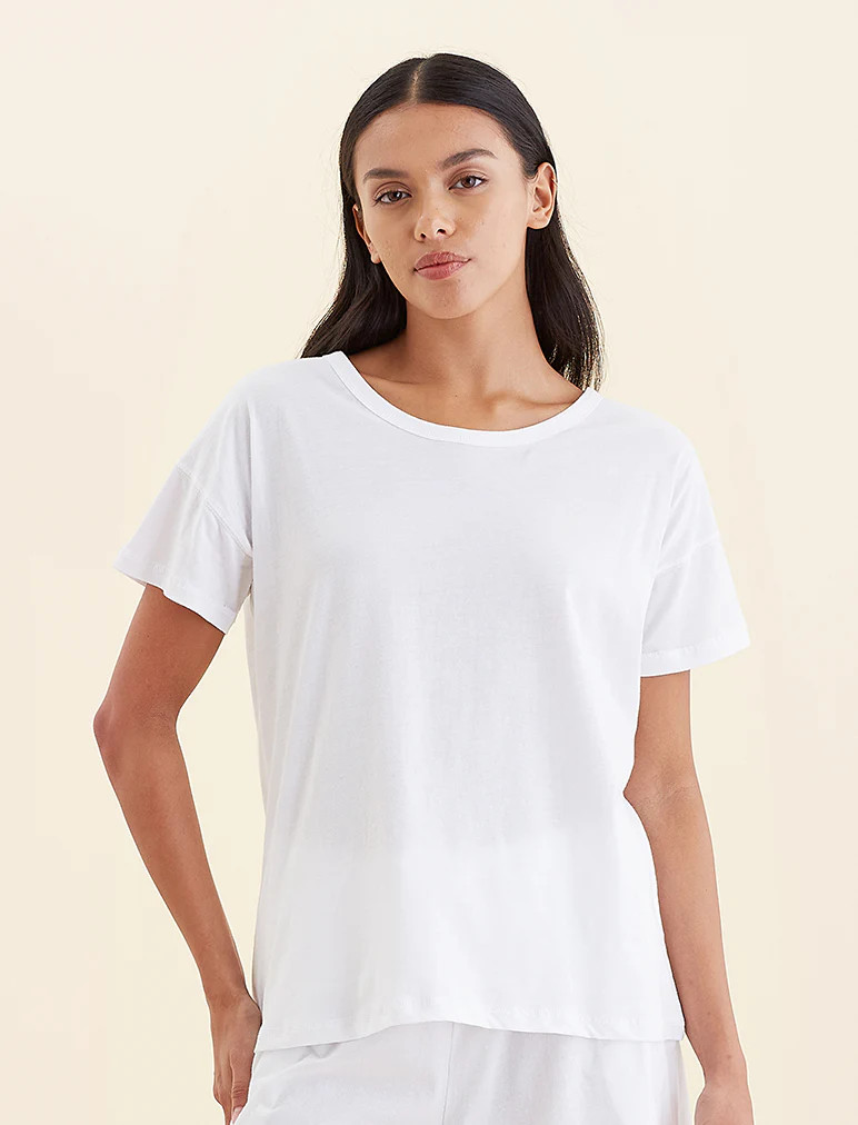 Jada Organic Cotton Knit Tee | Papinelle Sleepwear US