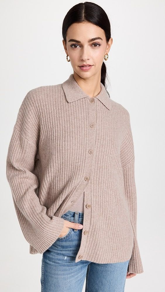 Reformation Fantino Cashmere Collared Cardigan | Shopbop | Shopbop