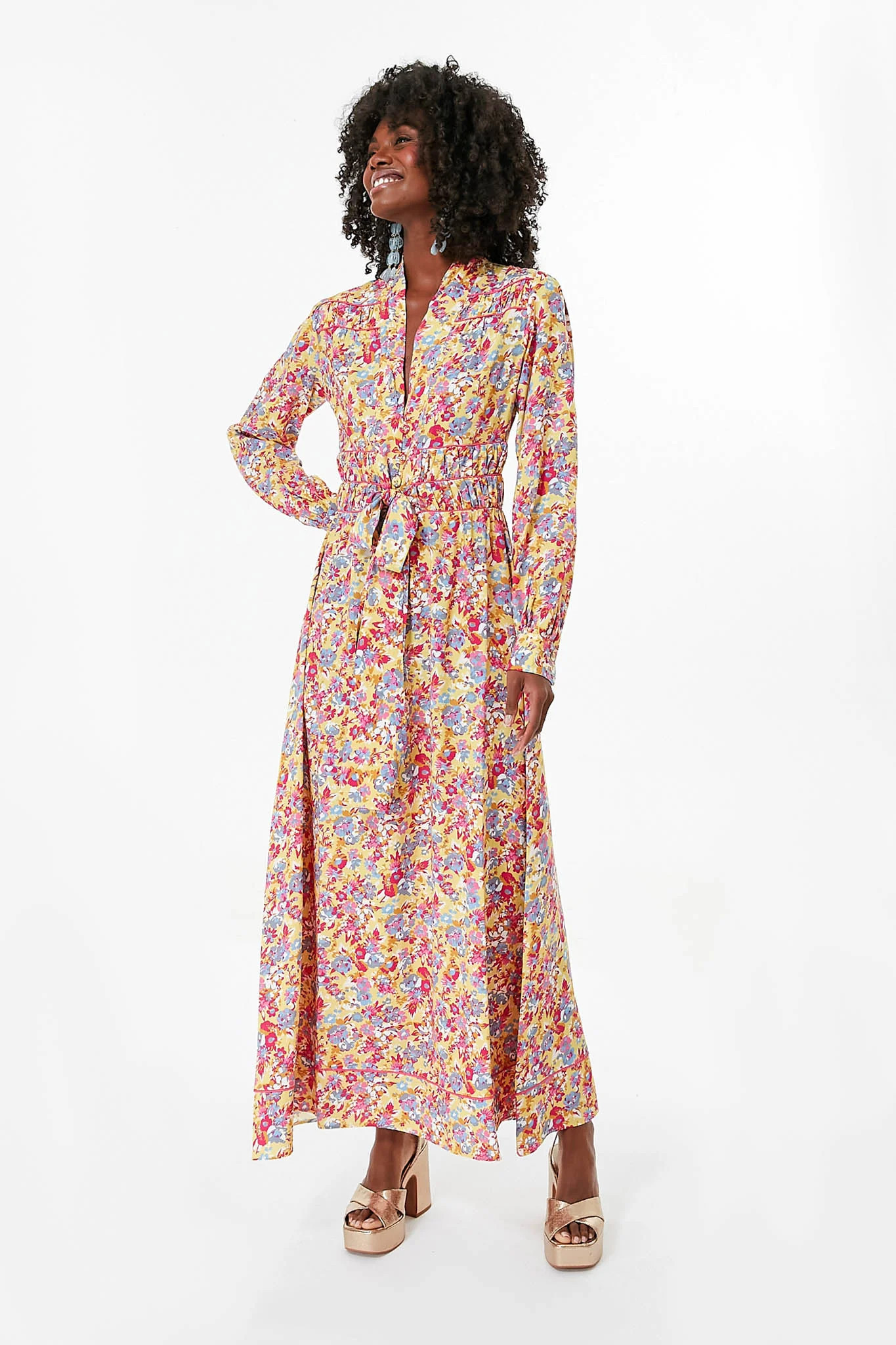 Lilac Floral Krizia Dress | Tuckernuck (US)