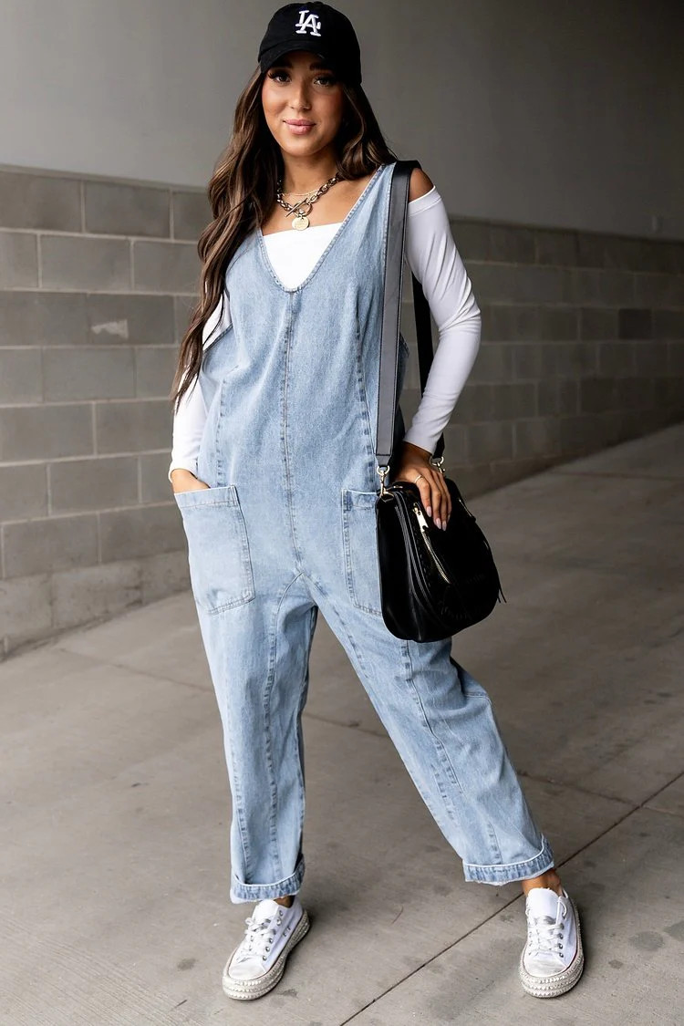 Cara Denim Jumpsuit | Mindy Mae's Market