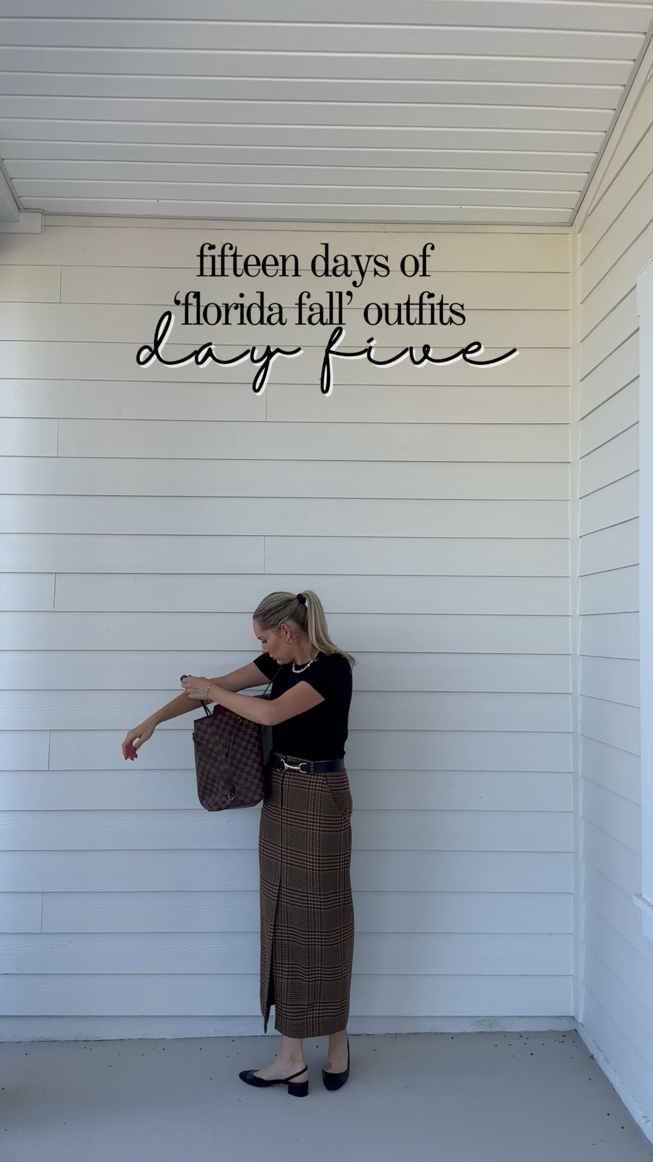 Fifteen days of ‘Florida Fall’ outfits - day five. An outfit MADE for ‘Florida Fall’ - this cashmere tee is a recent @tuckernuck find that I will be wearing on repeat this season. I paired this short sleeve tee with this @veronicabeard plaid maxi skirt. This outfit screams fall to me! 

#LTKSeasonal #LTKVideo #LTKWorkwear