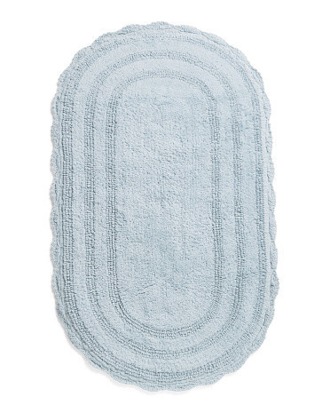 20x34 Oval Cotton Crochet Bath Mat | TJ Maxx