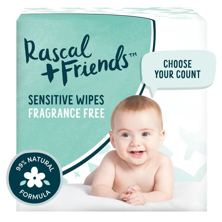 Rascal + Friends Sensitive Baby Wipes, 216 Count | Walmart (US)