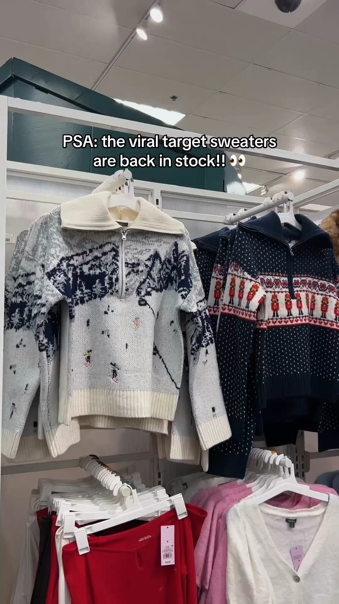 The viral Target quarter zips are back in stock!!😍 These are so cute 💕

#target #targetfinds #sweater #giftguide #holiday #christmas #winter #outerwear 

#LTKSeasonal #LTKootd #LTKGiftGuide