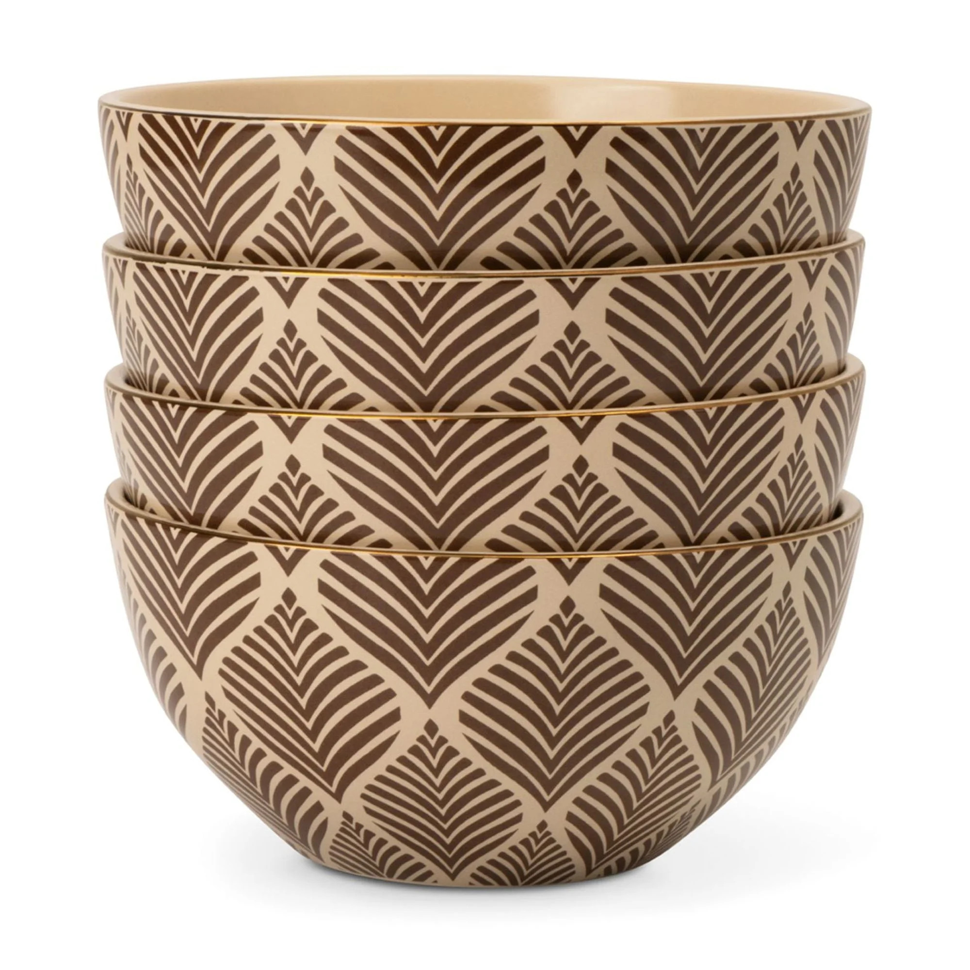 Thyme & Table 4-Pack Stoneware Cereal Bowls, Ocee Leaf | Walmart (US)