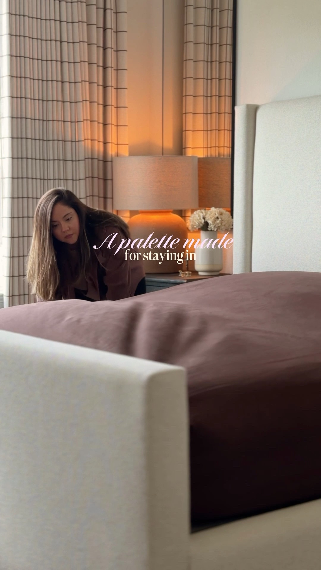 Bedding, home inspo, cozy bedroom, brown bedding, fall bedding, autumn, bedroom, curtains, nightstand, king bed, @Pottery Barn , table lamp, rug, accent chair, lighting

#LTKHome #LTKSaleAlert #LTKmorningroutine