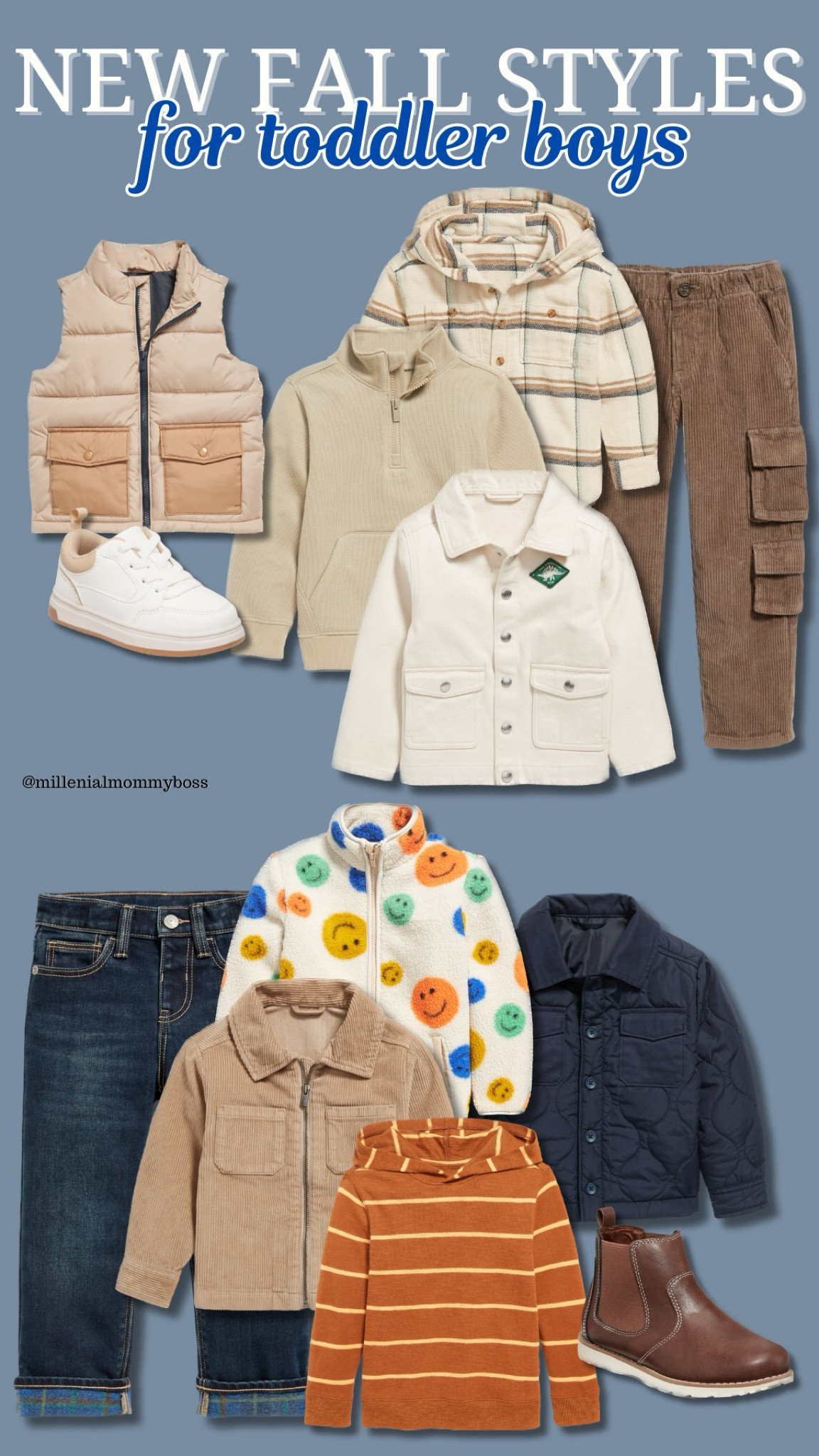 Get your little guy ready for fall with these cozy, stylish outfits! From playful fleece jackets to classic corduroy pants, these looks are perfect for crisp autumn days. Tap to shop them all on my LTK! 👕🍂 #ToddlerFallFashion #BoyStyle #LTKKids #FallVibes 

#LTKKids #LTKFallSale #LTKStyleTip