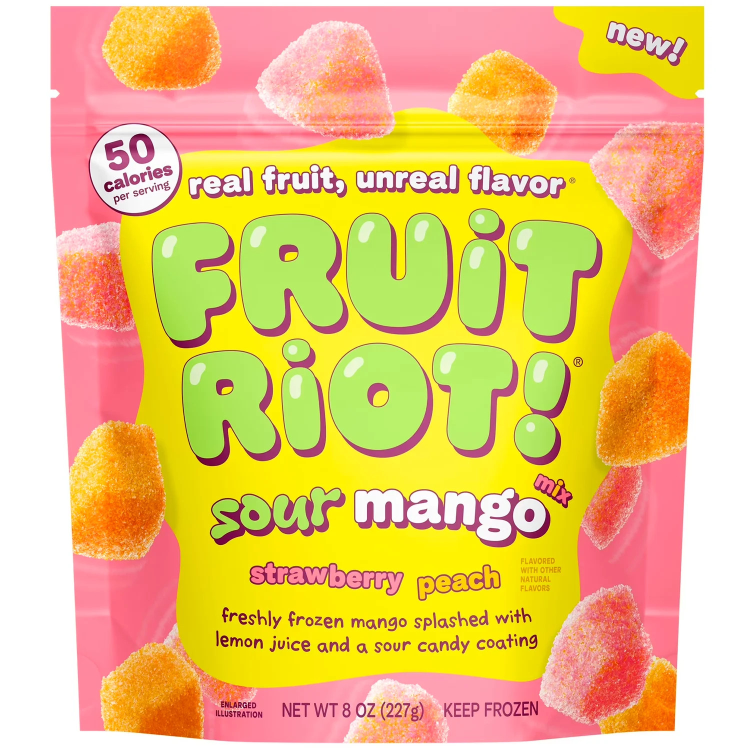 Fruit Riot Sour Candy Mixed Mango, Real Frozen Fruit, 8 oz - Walmart.com | Walmart (US)