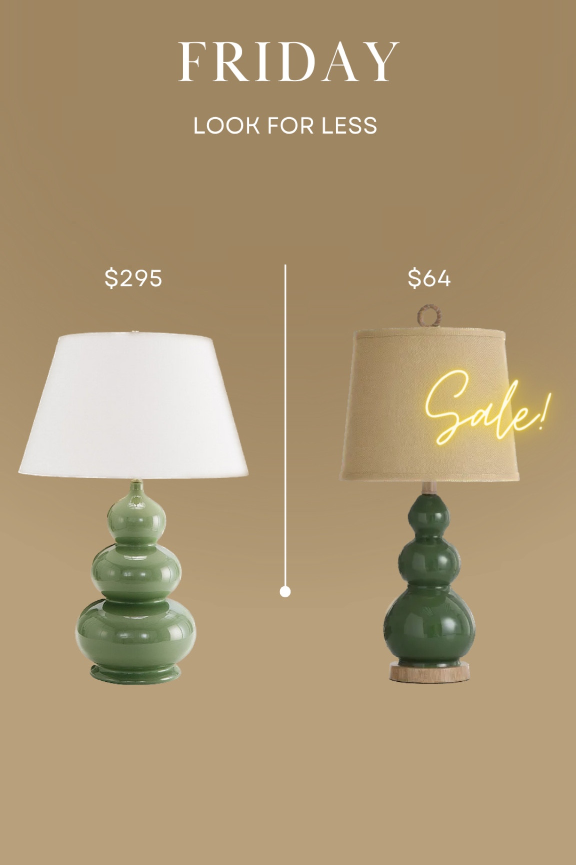 Gourd lamps in sage green. Look for less 

#LTKsalealert #LTKunder100 #LTKhome