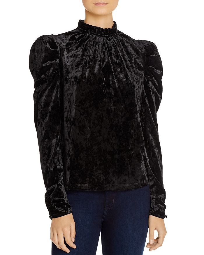 Erika Puff-Sleeve Crushed Velvet Top - 100% Exclusive | Bloomingdale's (US)