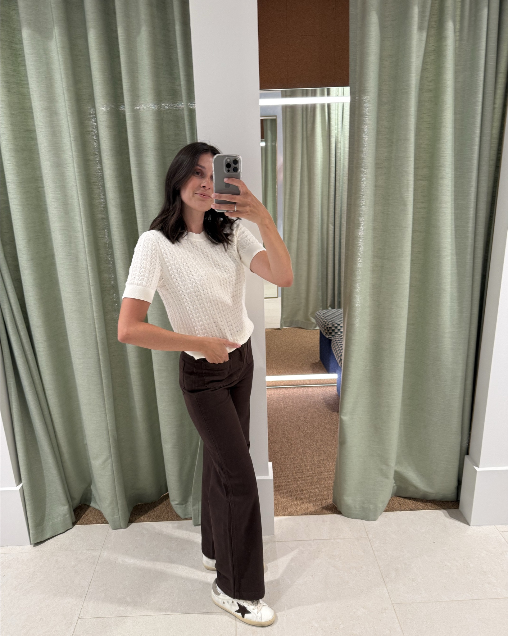 Understated elegance in spring form – Sportscraft’s chocolate wide-leg jeans paired with a refined white knit. Effortless yet elevated.

#LTKstyletip #LTKaustralia #LTKspring