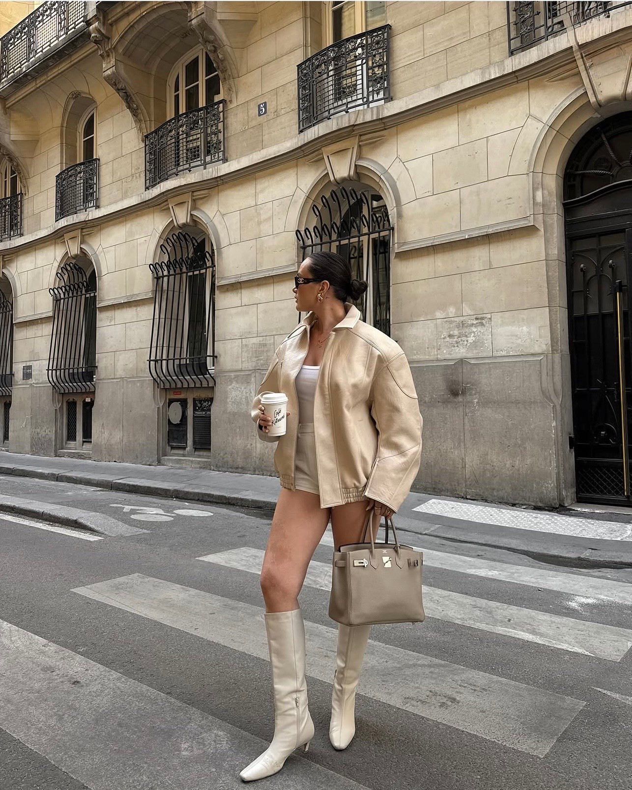 Chic neutral outfit for fall in Paris - officially leather jacket season! 

Jacket is from The Frankie Shop but linking some similar options below

#LTKootd #LTKSeasonal