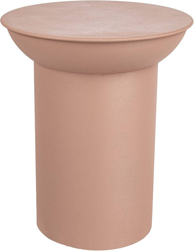 Bloomingville Modern Metal Side, Blush Pink Accent Table | Amazon (US)