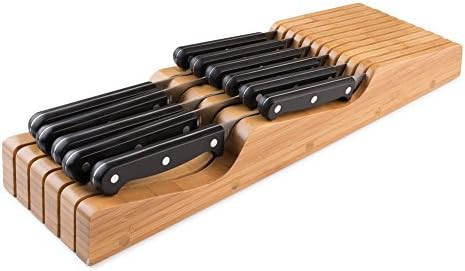 Bellemain 100% Pure Bamboo in Drawer Knife Block , Knife Organizer | Amazon (US)