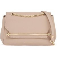 Strathberry Mini horizontal en cuero de pantorrilla en color de avena con detalle de metal dorado | Balardi (US & Canada)