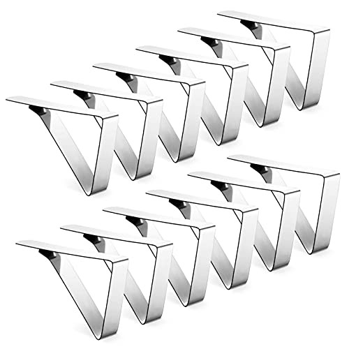 Amazon.com: Ponure 12 Pack Tablecloth Clips - Heavy Duty Picnic Table Clips, Stainless Steel Tabl... | Amazon (US)