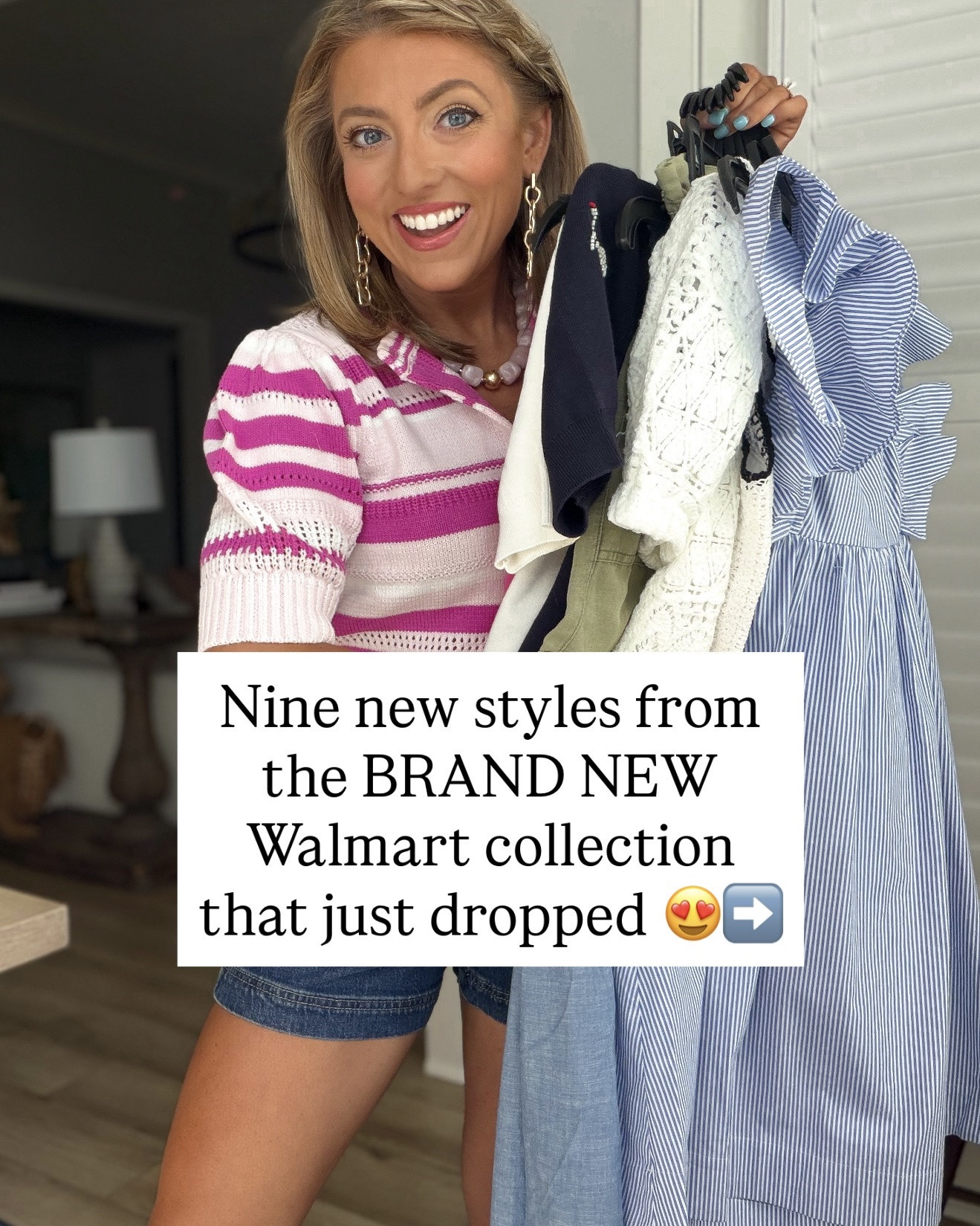 ✨ Walmart just dropped a BRAND NEW collection and I’m already adding way too many pieces to my cart! From statement sweaters and embroidered cardigans to easy dresses, cute shorts, and vacation-ready tops, these new arrivals are giving boutique vibes without the boutique price tags.

I rounded up 9 of my favorite finds and honestly, I don’t know which one I love most. The blue striped dress is darling, the crochet cardigan looks so high-end, and don’t even get me started on the pineapple sweaters! 🍍💙

Everything is linked and many of these pieces are brand-new, so if you have your eye on something, don’t wait too long!

Which look is your favorite: 1-9? 👇

#WalmartFashion #WalmartFinds #WalmartStyle #AffordableFashion #SummerStyle #SummerOutfits #FashionFinds #WomensFashion #StyleOnABudget #OOTD #VacationStyle #ResortWear #CasualChic #FashionOver30 #EverydayStyle #DressFinds #SummerDresses #BoutiqueStyle #WalmartNewArrivals #LTKStyle

#LTKootd #LTKPetite