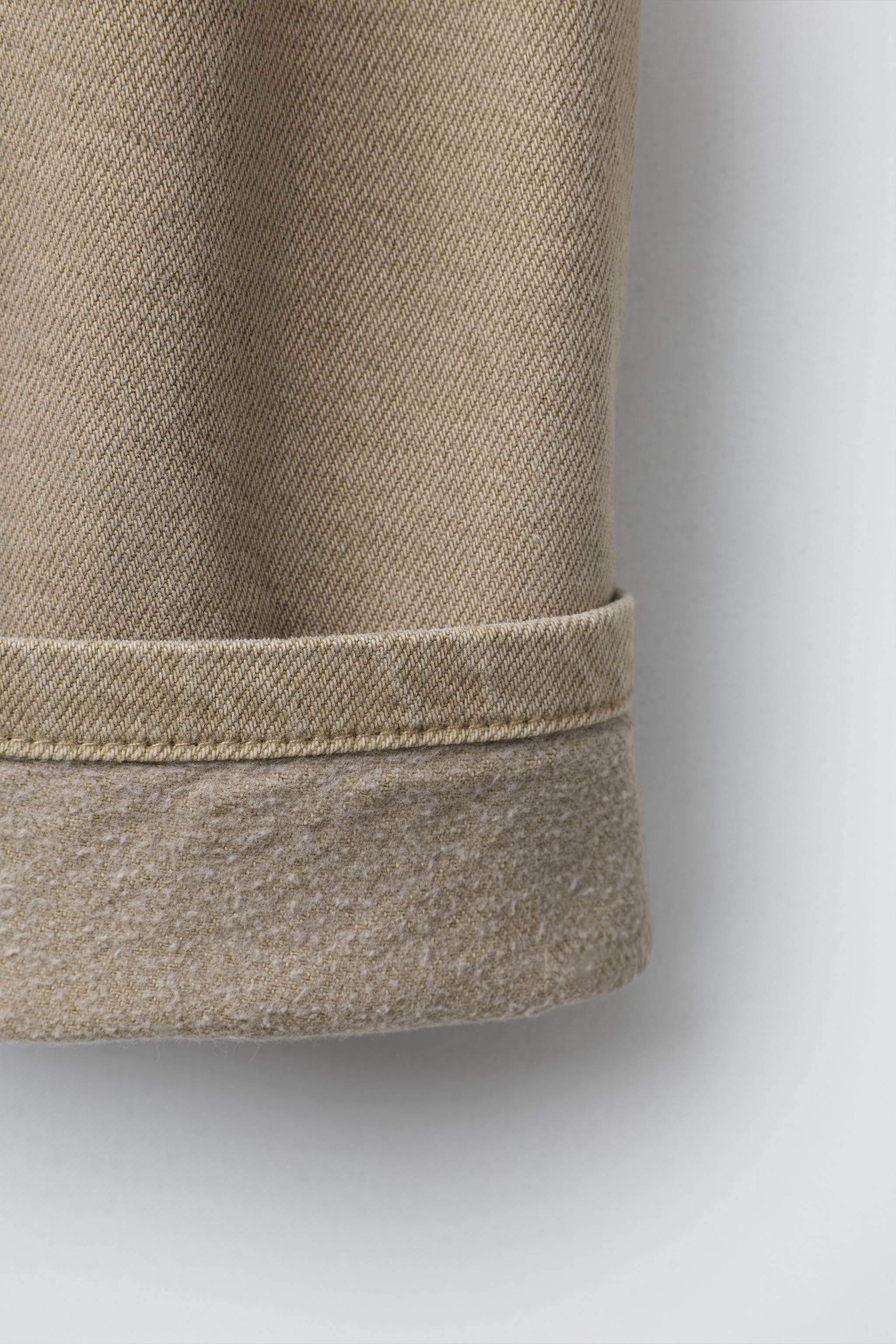 WARM CHECKERBOARD CARGO TWILL PANTS | Zara US