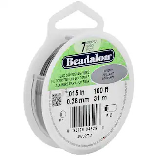 Beadalon® 7 Strand Bright Bead Stringing Wire, 0.15", 100 ft. | Michaels | Michaels Stores