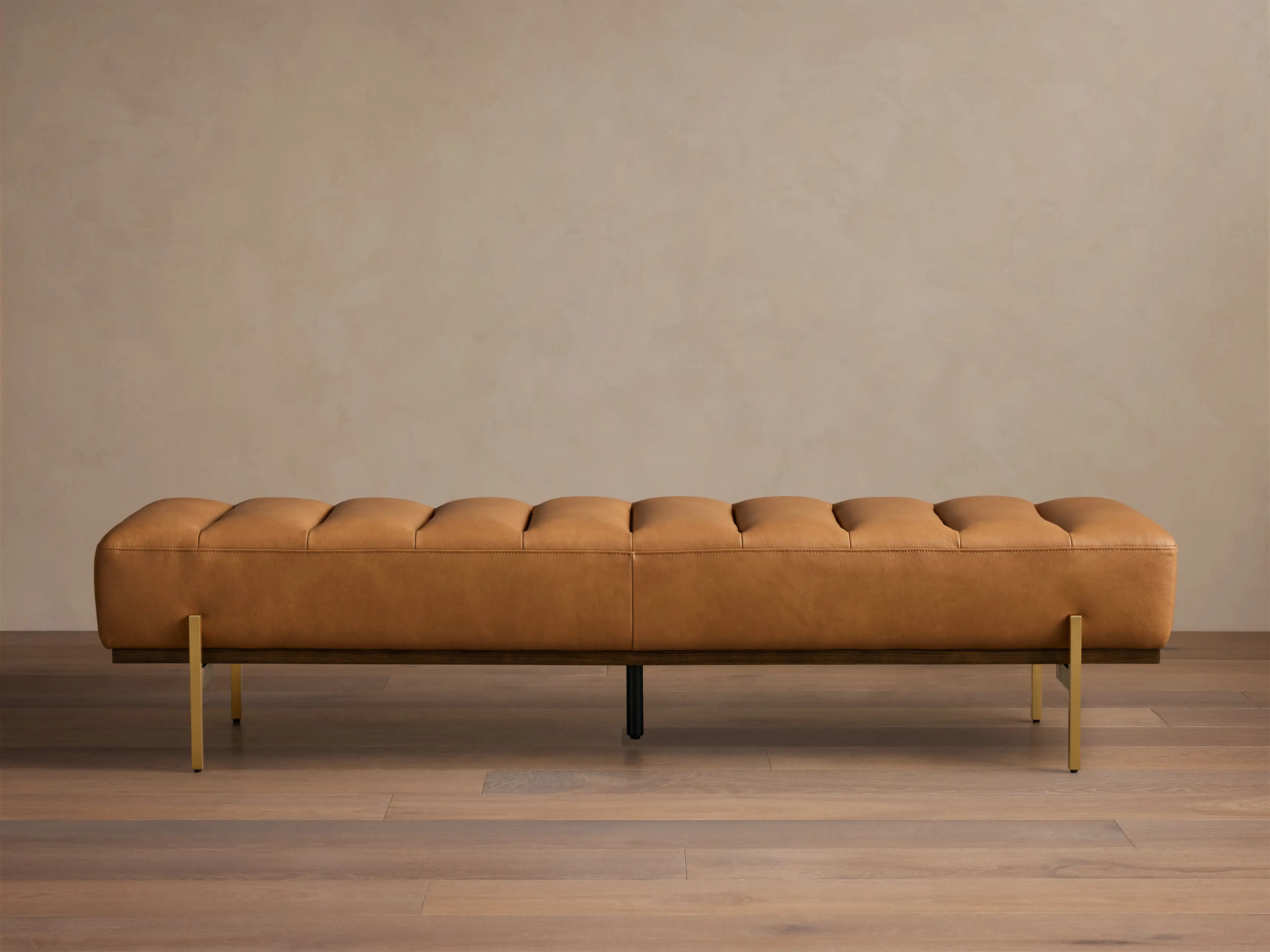 Lansing Leather Bench | Arhaus