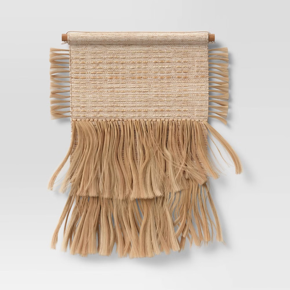 18"" x 30"" Hand Woven Jute/Cotton Wall Art Natural - Threshold | Target