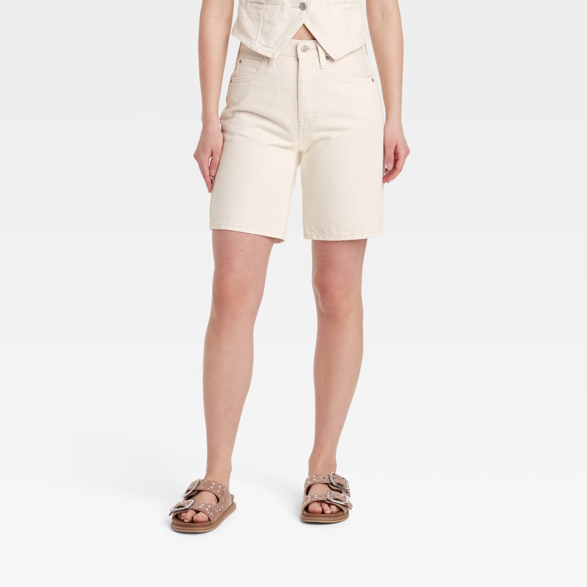 Women's High-Rise 90's Baggy Denim Bermuda Shorts - Universal Thread™ | Target