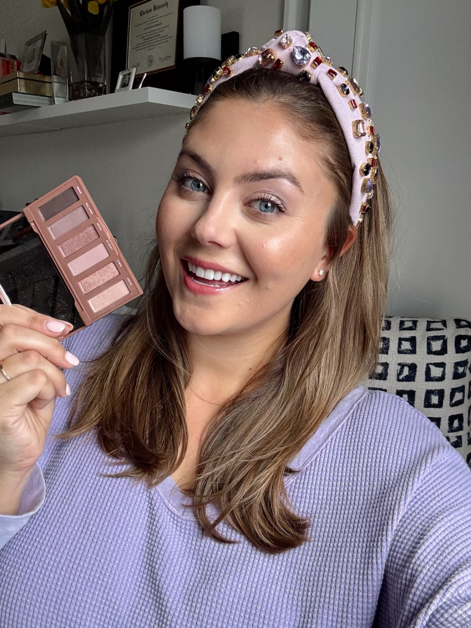 GRWM while I do my eyeshadow! Wearing size XL in top. 

#LTKstyletip #LTKbeauty #LTKmidsize