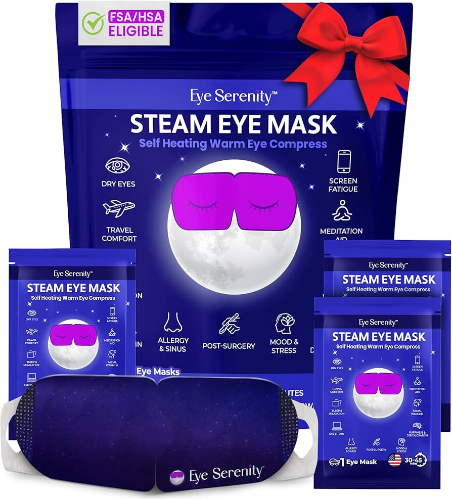 Self Heating Warm Compress for Dry Eyes, Steam Eye Mask I Heated Fast Relief for Stye, Puffy Sens... | Amazon (US)