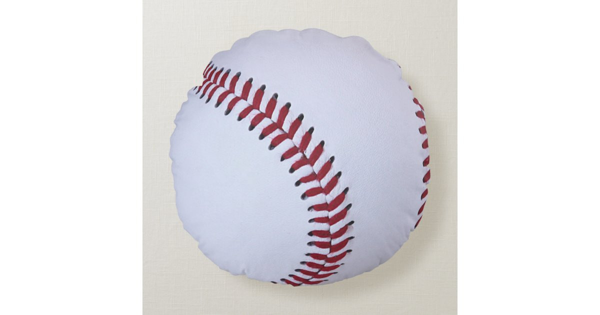 Baseball Sports Round Pillow | Zazzle | Zazzle