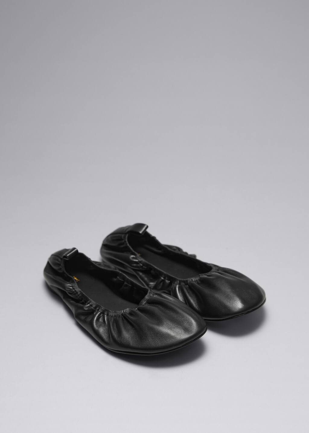 Ruched Leather Ballet Flats | & Other Stories - US