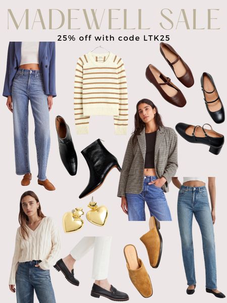 Madewell sale! So many great fall finds right now- especially denim and footwear- mules, loafers, boots and Mary Janes! Use code LTK25 for 25% off everything. 

Fall style, jeans, fall boots 

#LTKsalealert #LTKSale #LTKshoecrush