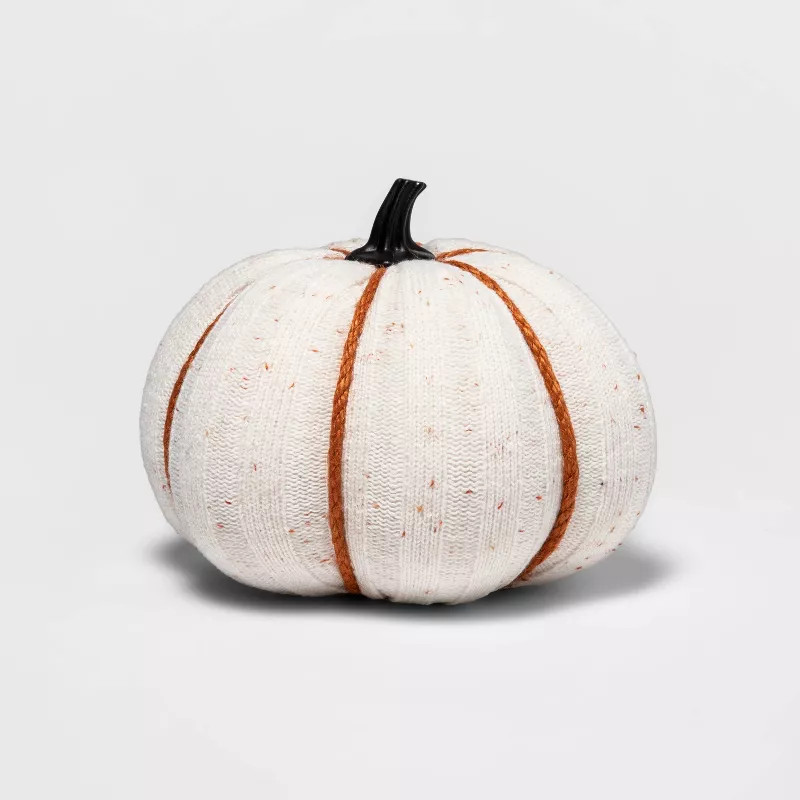 Harvest Ribbed Knit Pumpkin Medium White with Color Speckle - Hyde & EEK! Boutique™ | Target