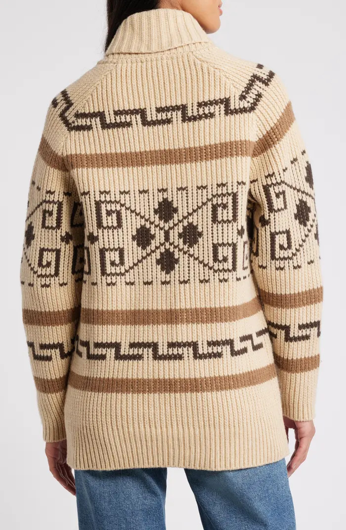 Westerly Front Zip Long Wool Cardigan | Nordstrom