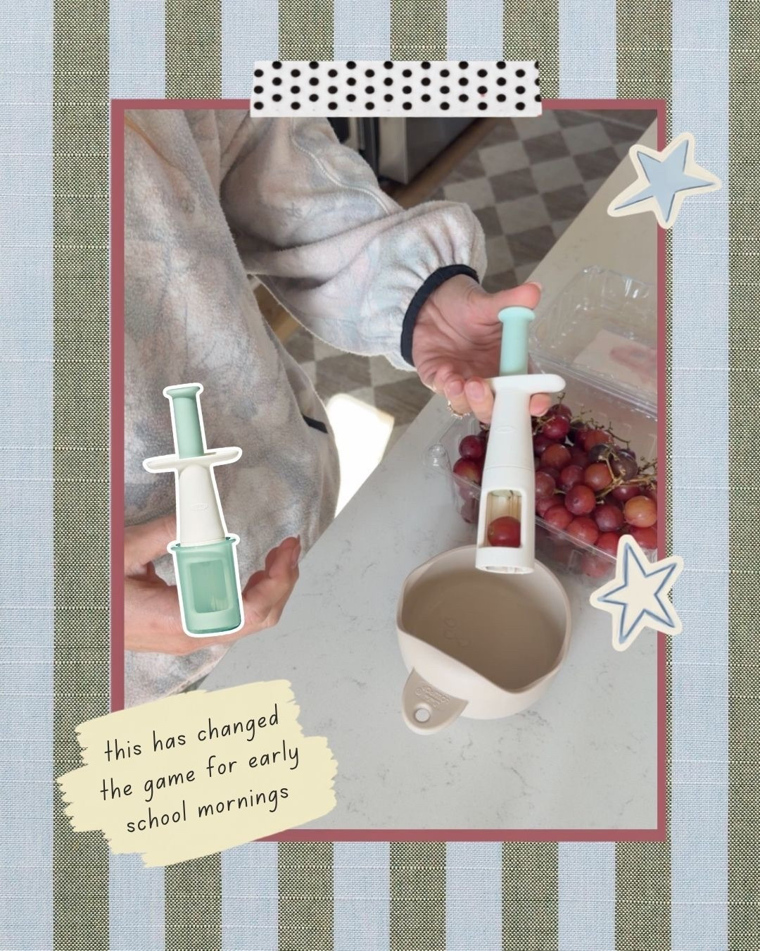 Game changer when it comes to cutting grapes smaller for the kids - especially for early mornings 

 #LTKmomlife #LTKfoodie #LTKKids