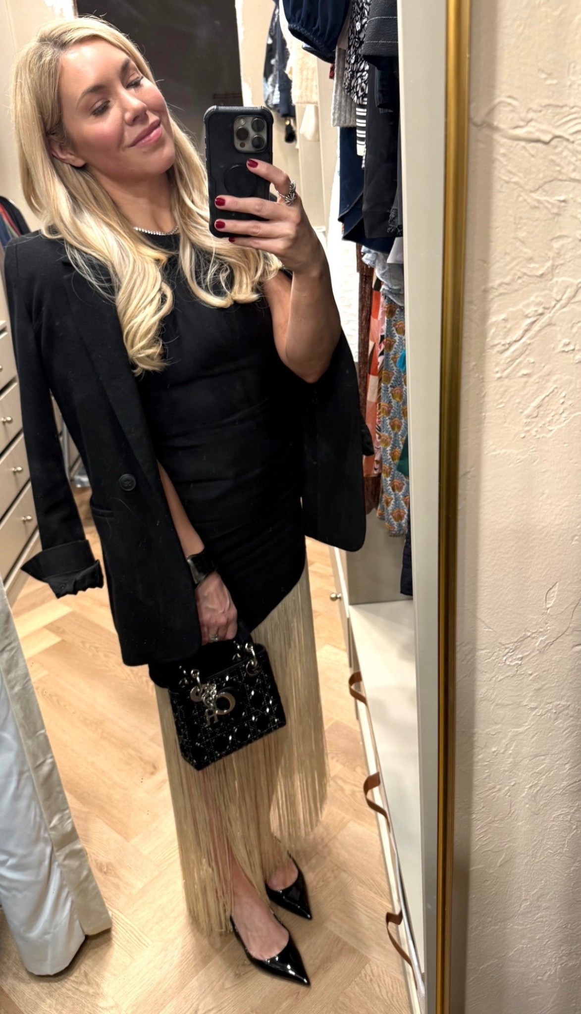 Fringe dress
Date night
Blazer 
Valentine’s Day 

#LTKNYFW #LTKdayinmylife #LTKValentine