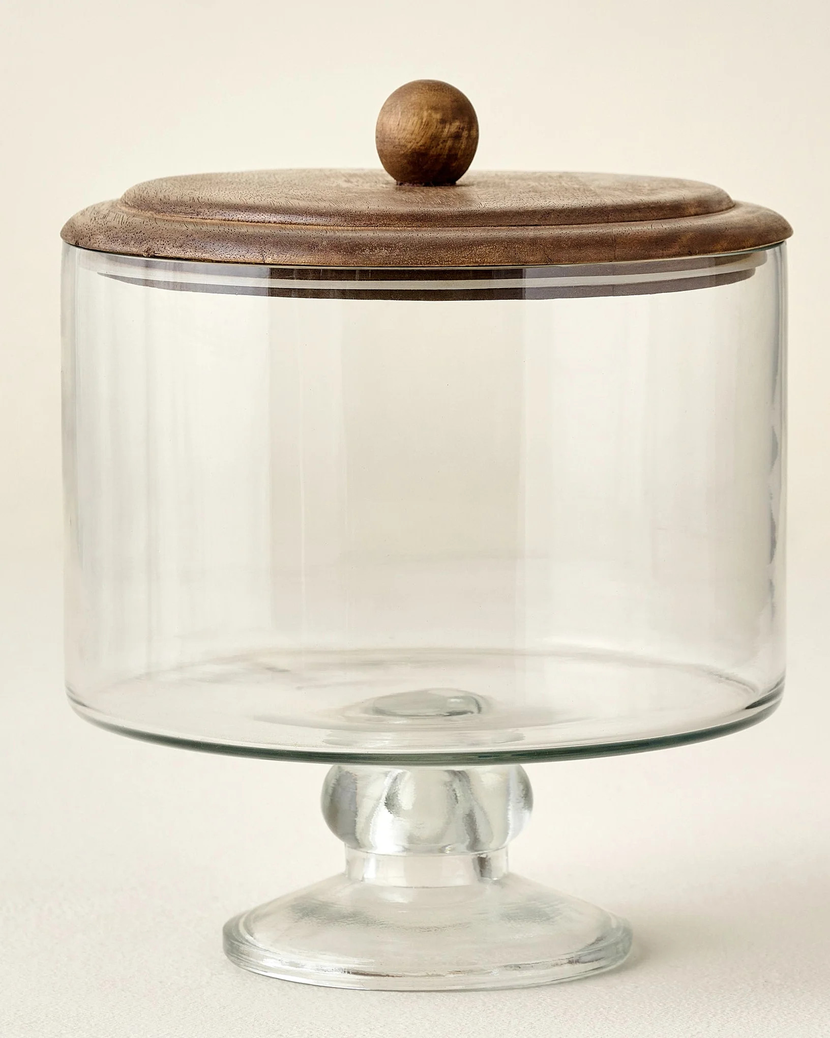 Wood + Glass Trifle Dish | Magnolia
