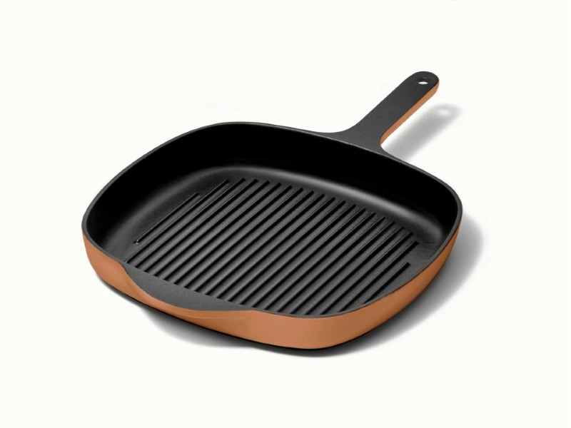 10.5” Enameled Cast Iron Grill Pan | Caraway